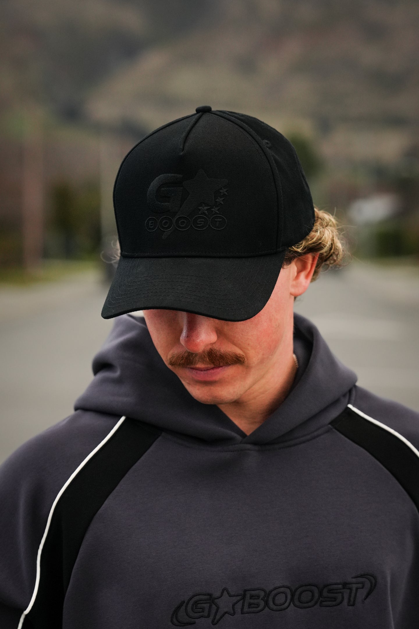 Five Stars Snapback - Black on Black