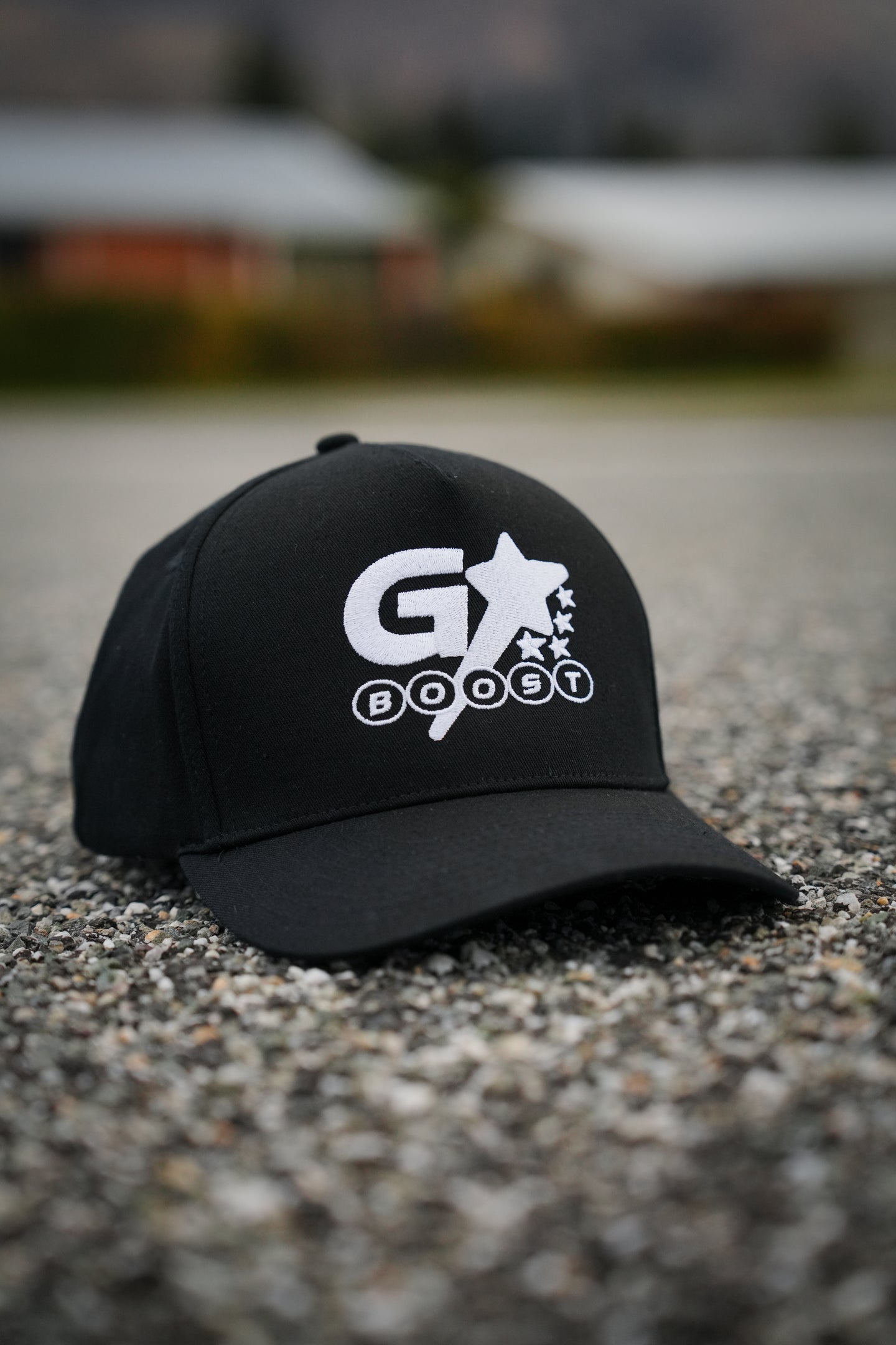 Five Stars Snapback - White on Black