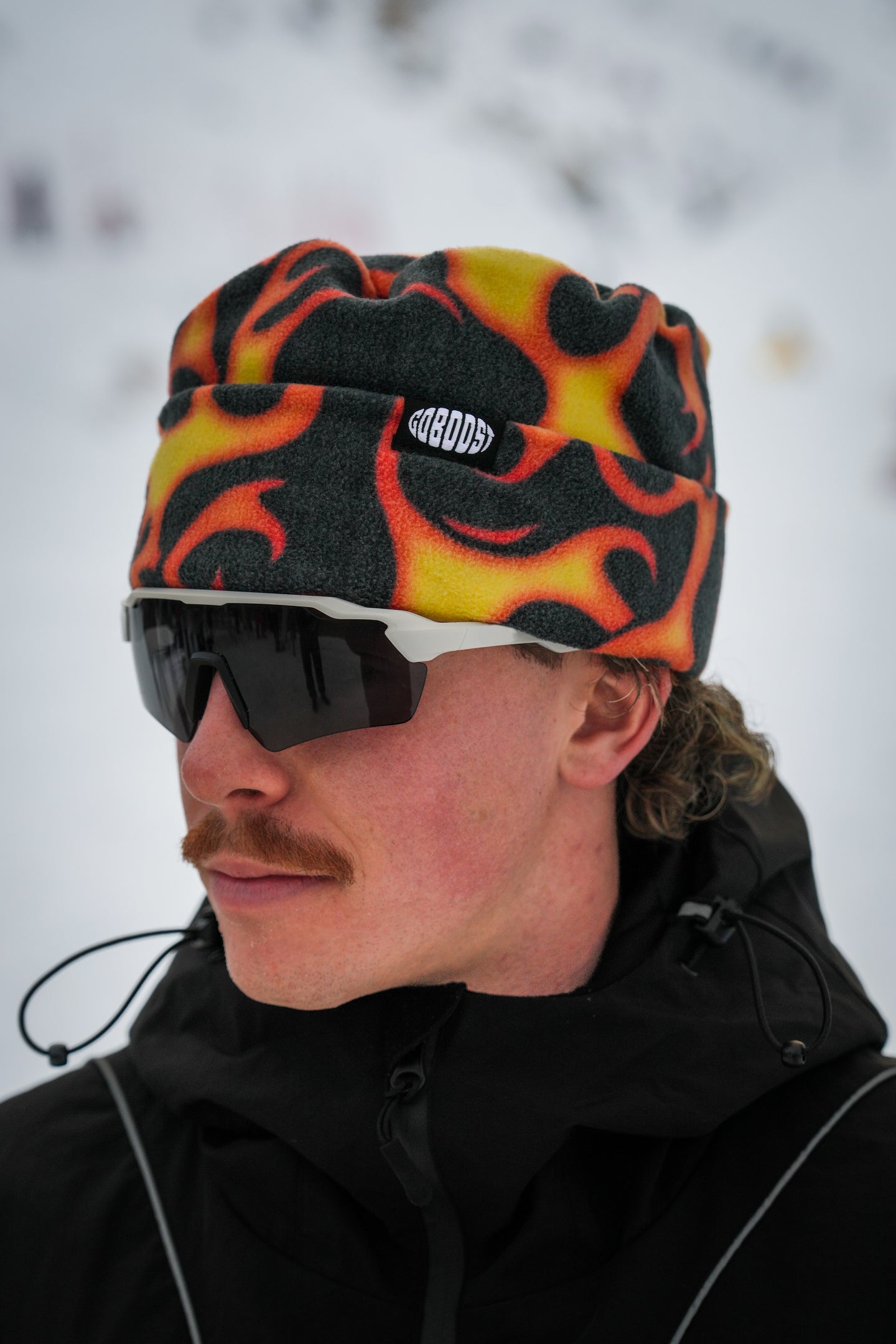 Vintage Flame Beanie - Orange