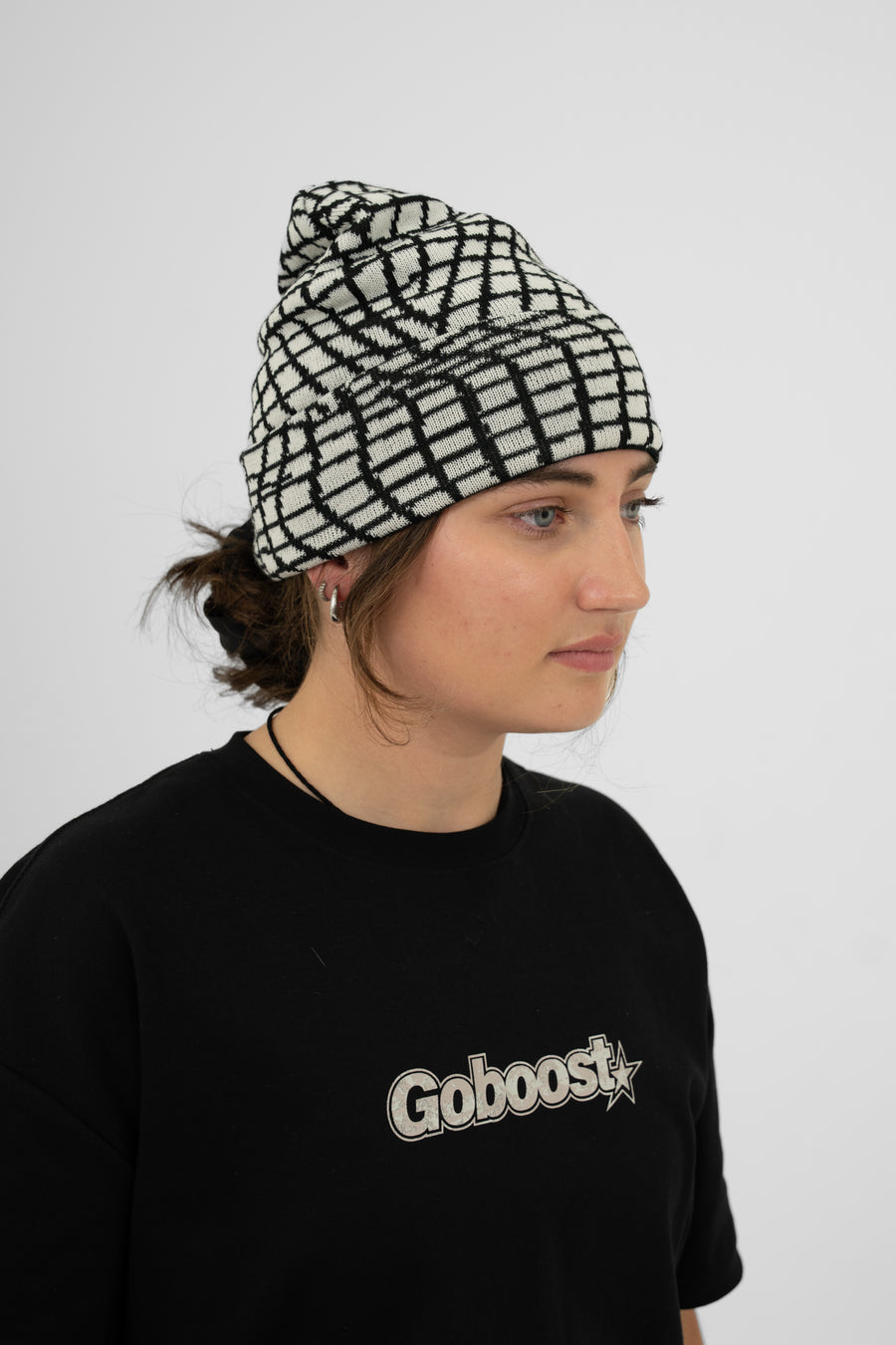 Wavy Beanie - White