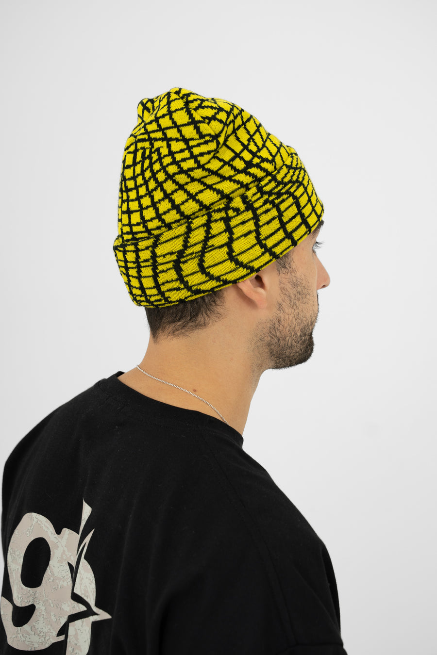 Wavy Beanie - Yellow