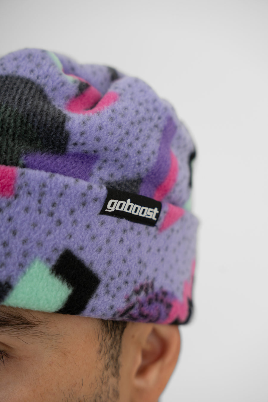 Fleece Beanie - Retro Purple