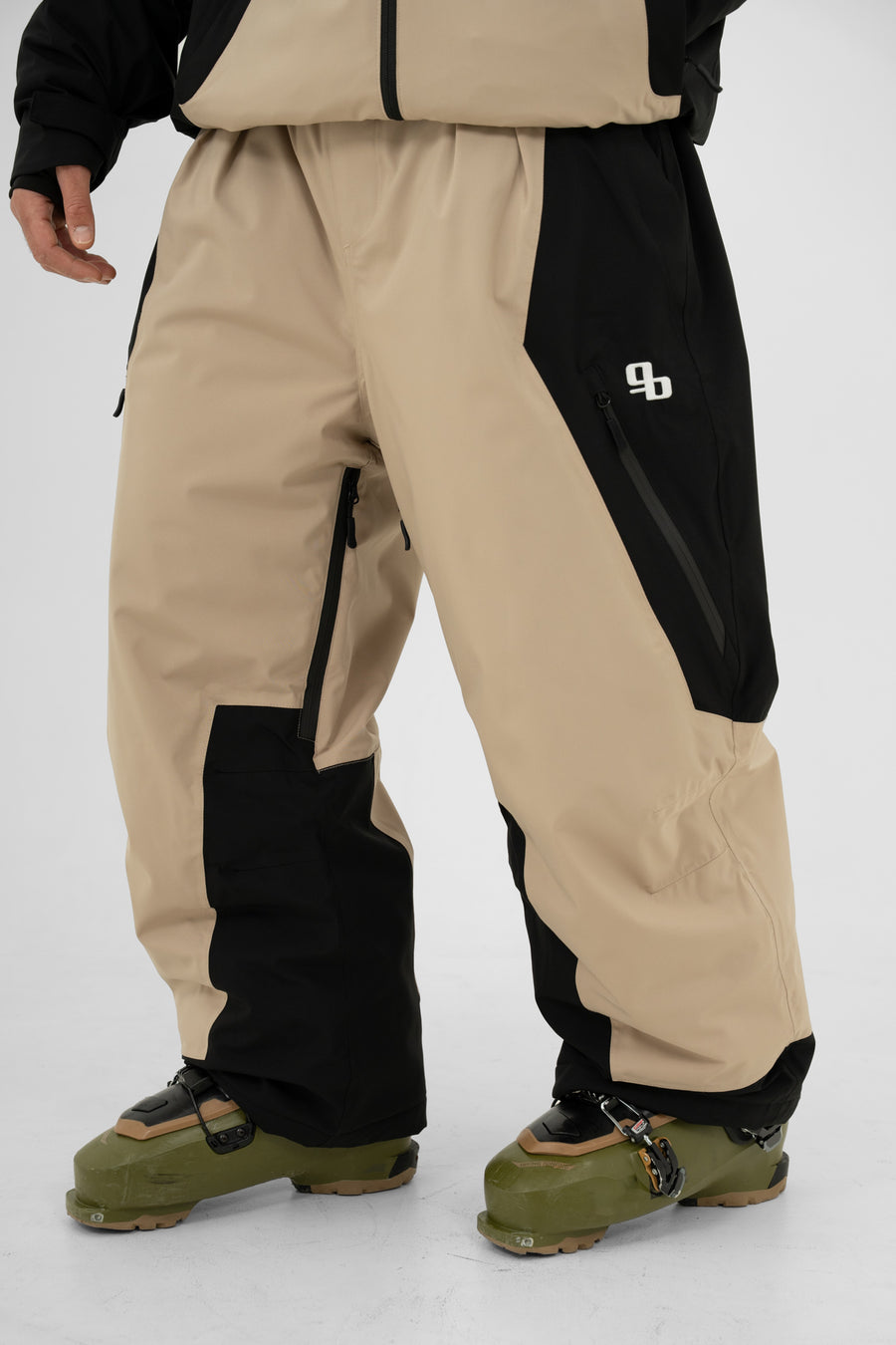 Pantalon isolé Signature – Beige et noir