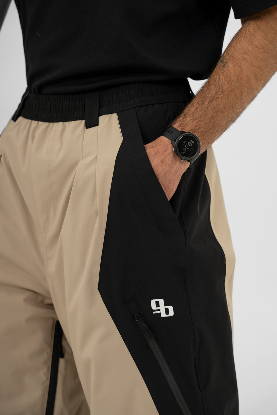 Pantalon isolé Signature – Beige et noir