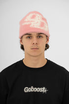 Fluffy Mohair Beanie - Pink