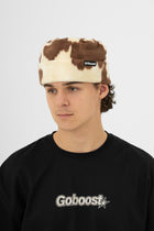 Fleece Beanie - Brown Cow