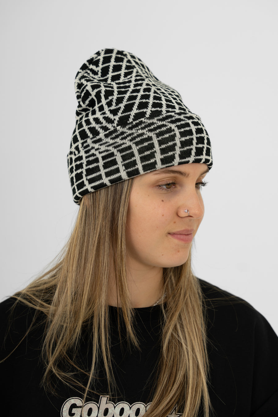 Wavy Beanie - Black