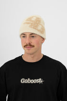 Fluffy Mohair Beanie - Beige