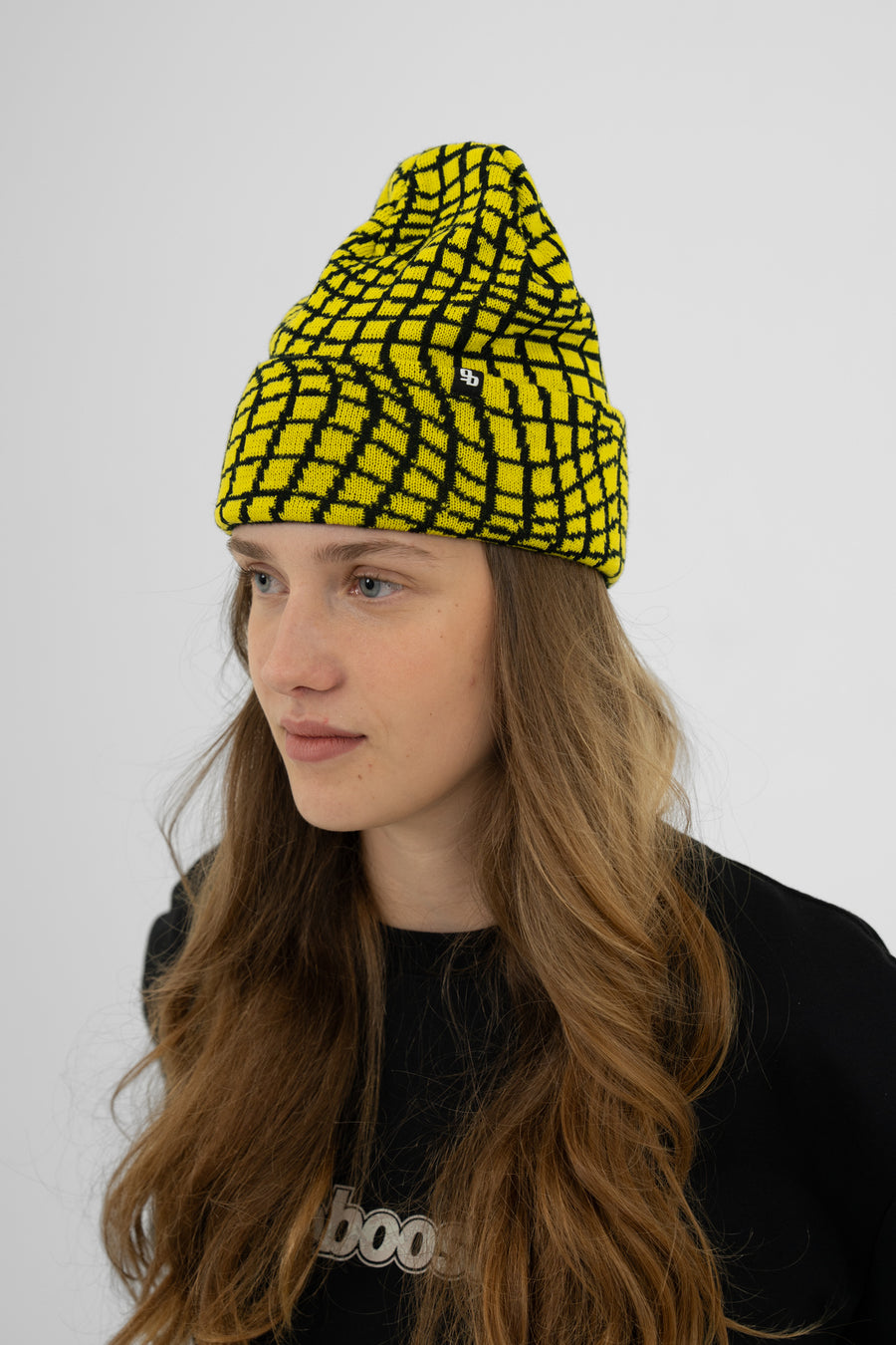Wavy Beanie - Yellow