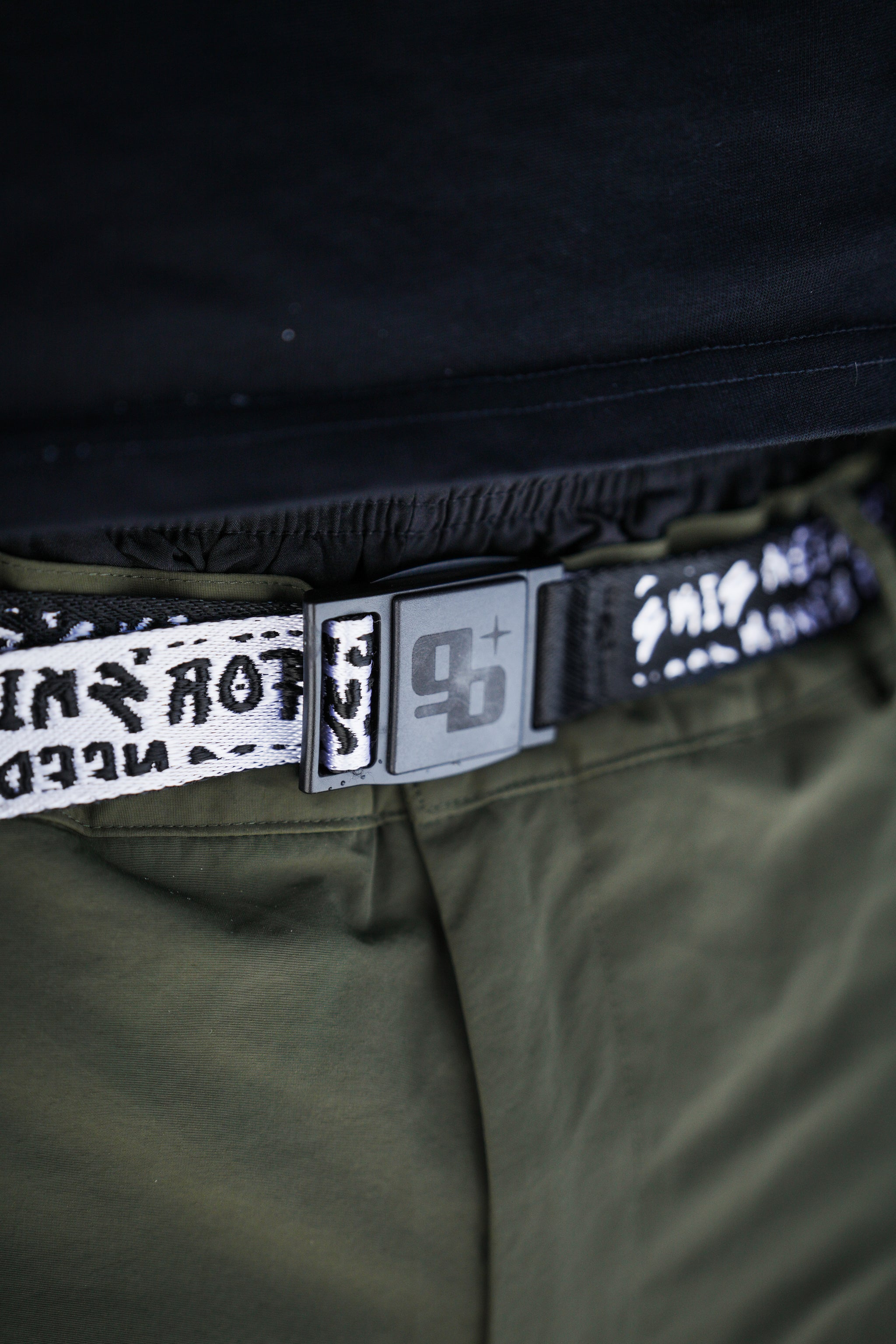 Need Money For Skis Magnetic Belt - Black and White