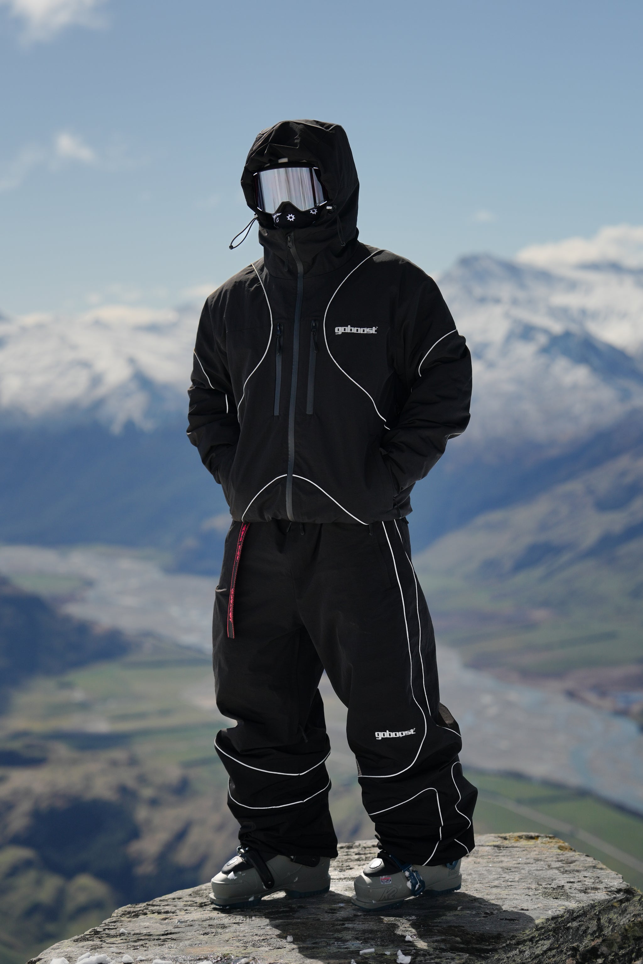 GOBOOST OneSerie 3L 15K Insulated Snowpants – Black Reflective