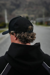 Five Stars Snapback - White on Black