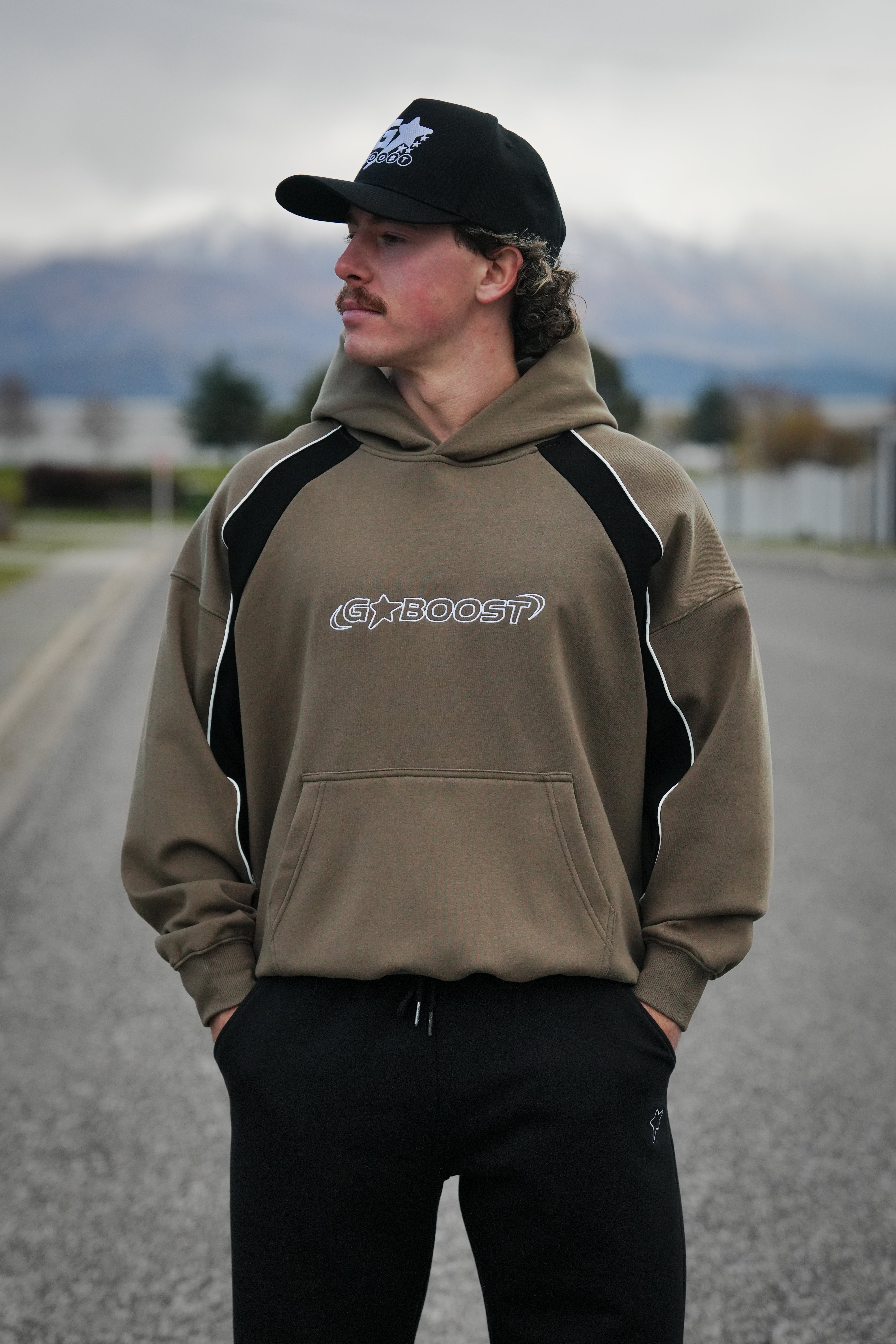 GOBOOST Core Line Hoodie - Army Green