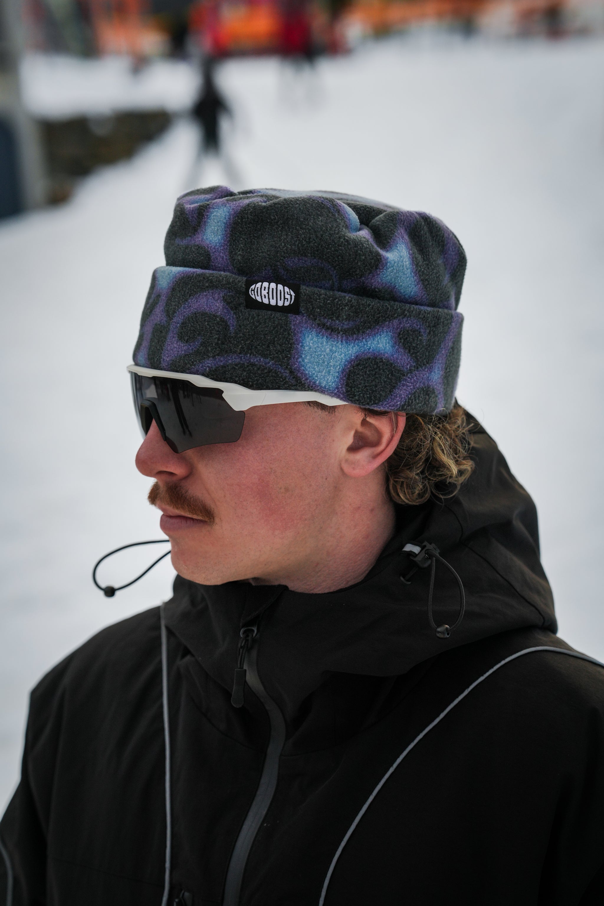Vintage Flame Beanie - Blue