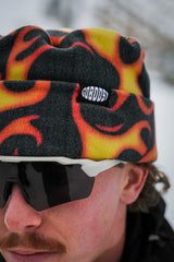 Vintage Flame Beanie - Orange