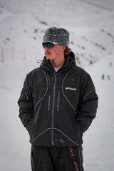 Washed Spider Web Beanie - Grey