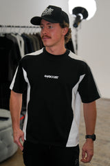 Panel T-Shirt - Black and White