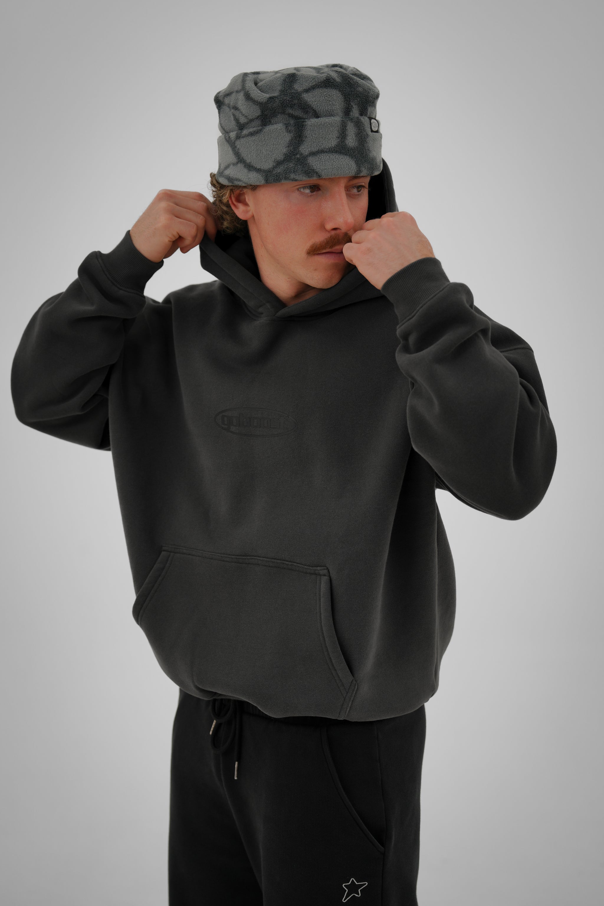 Bungee Cord Hoodie - Charcoal