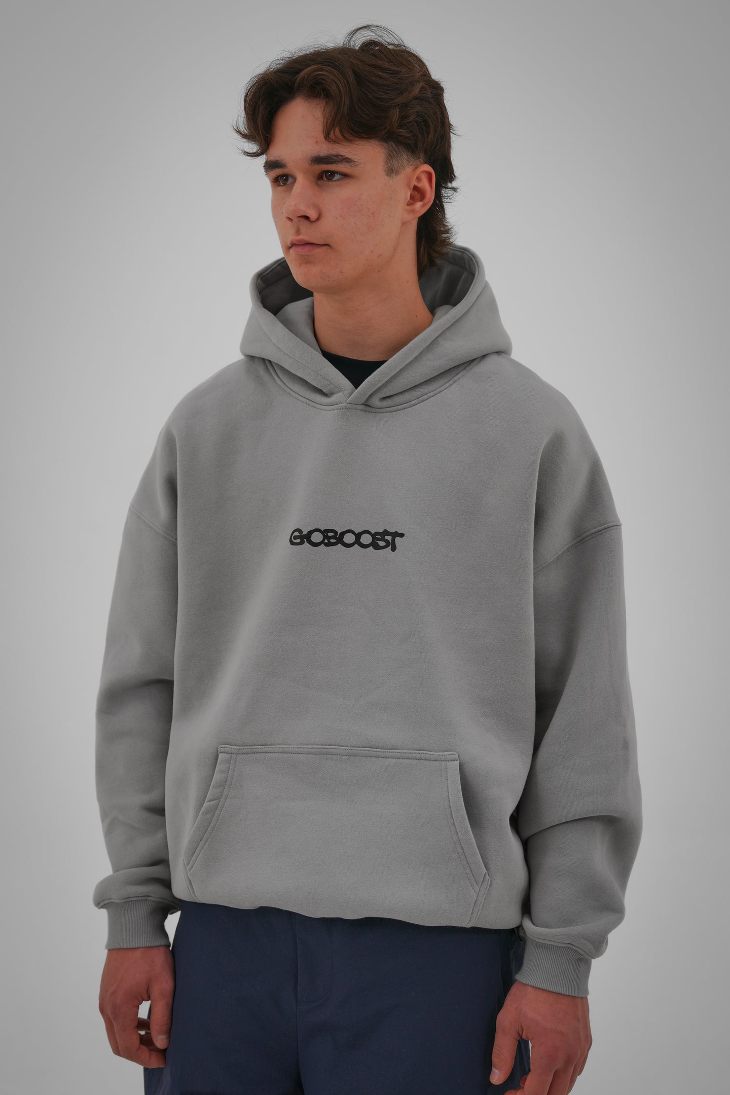 Bungee Cord Hoodie - Light Grey