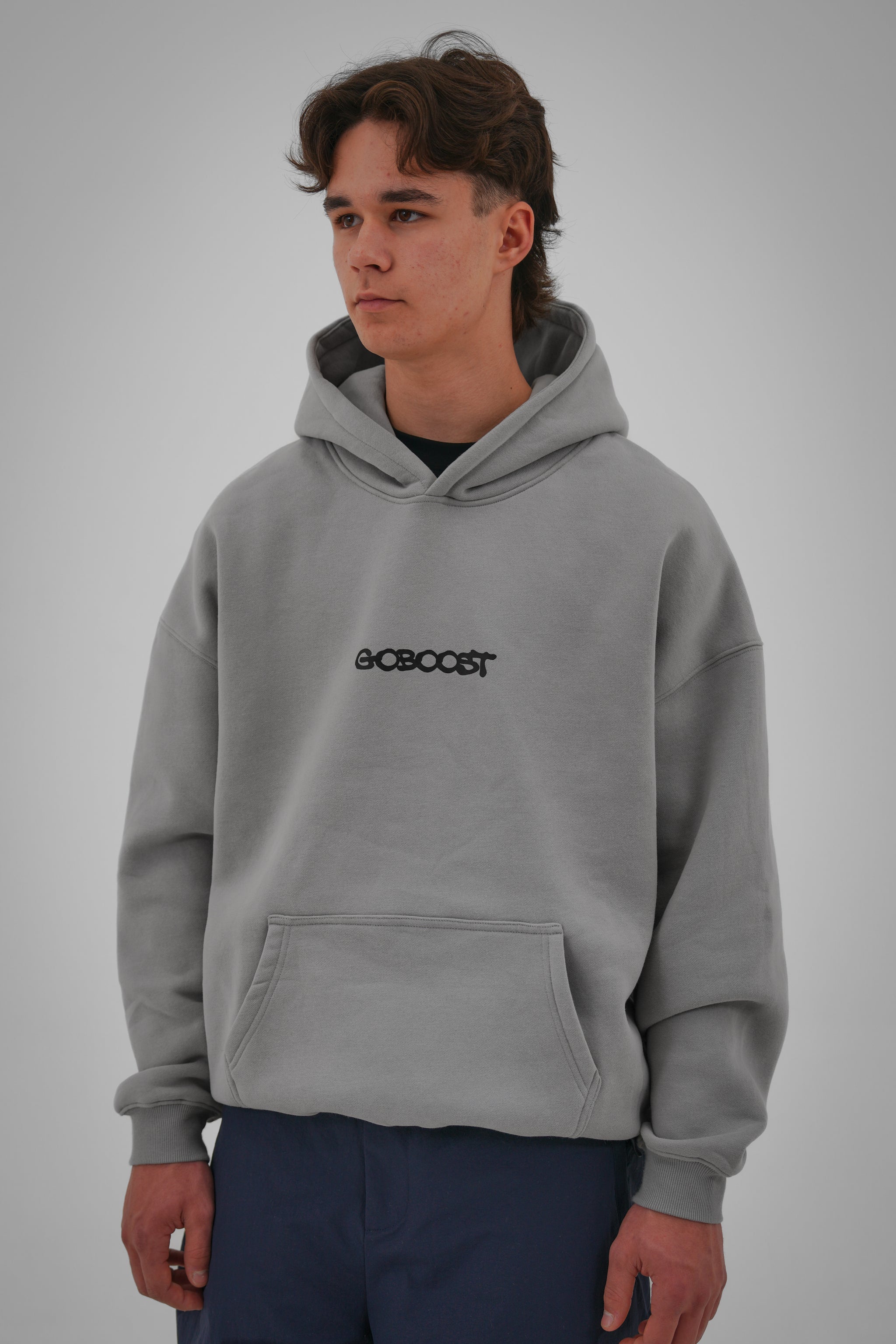 Bungee Cord Hoodie - Light Grey