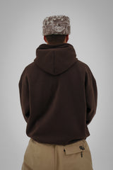 Bungee Cord Zip Hoodie - Cocoa