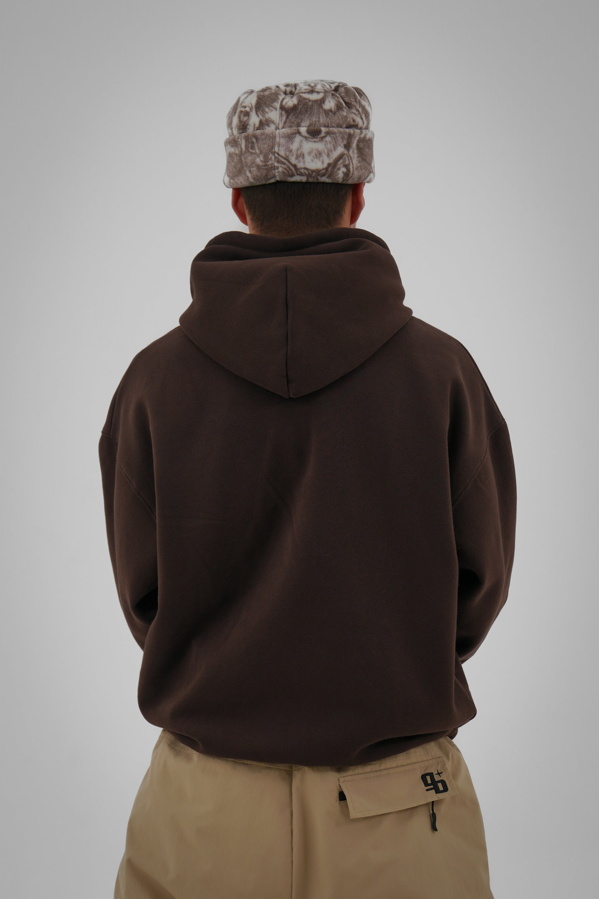 Bungee Cord Zip Hoodie - Cocoa