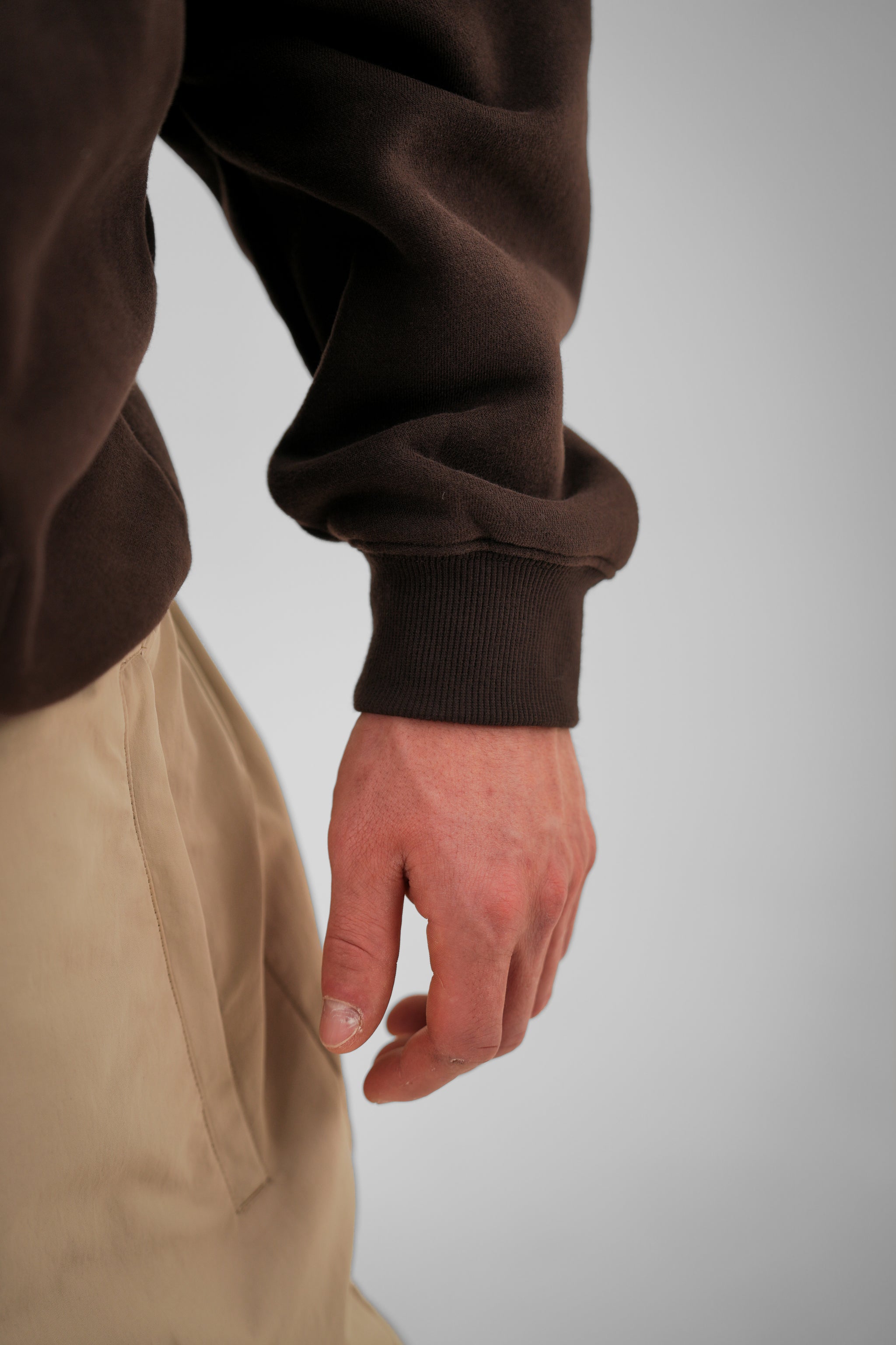 Bungee Cord Zip Hoodie - Cocoa