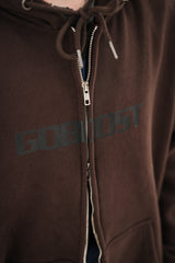 Bungee Cord Zip Hoodie - Cocoa