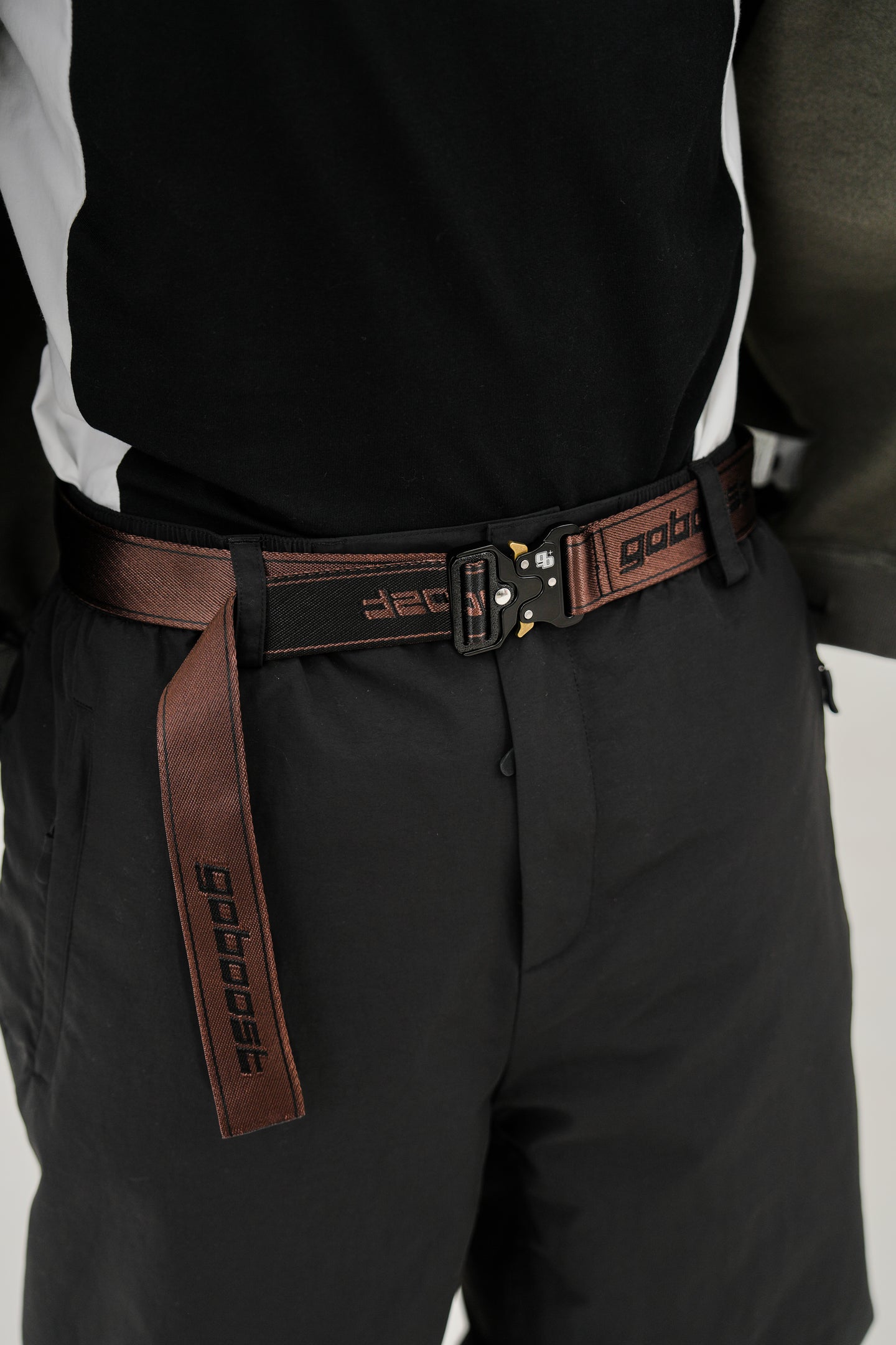 Italic Metal Belt - Brown