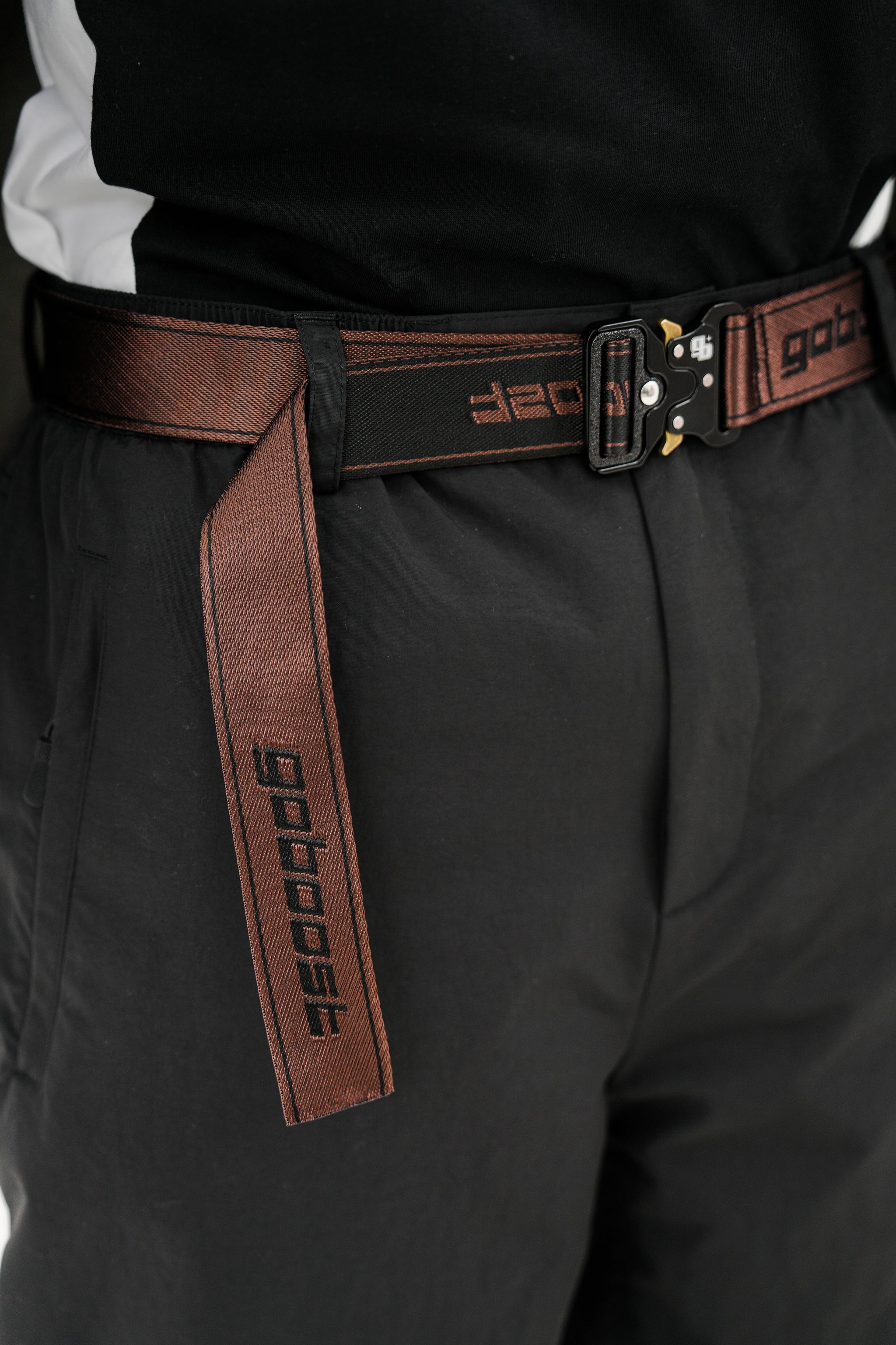 Italic Metal Belt - Brown