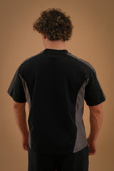 Panel T-Shirt - Black and Grey