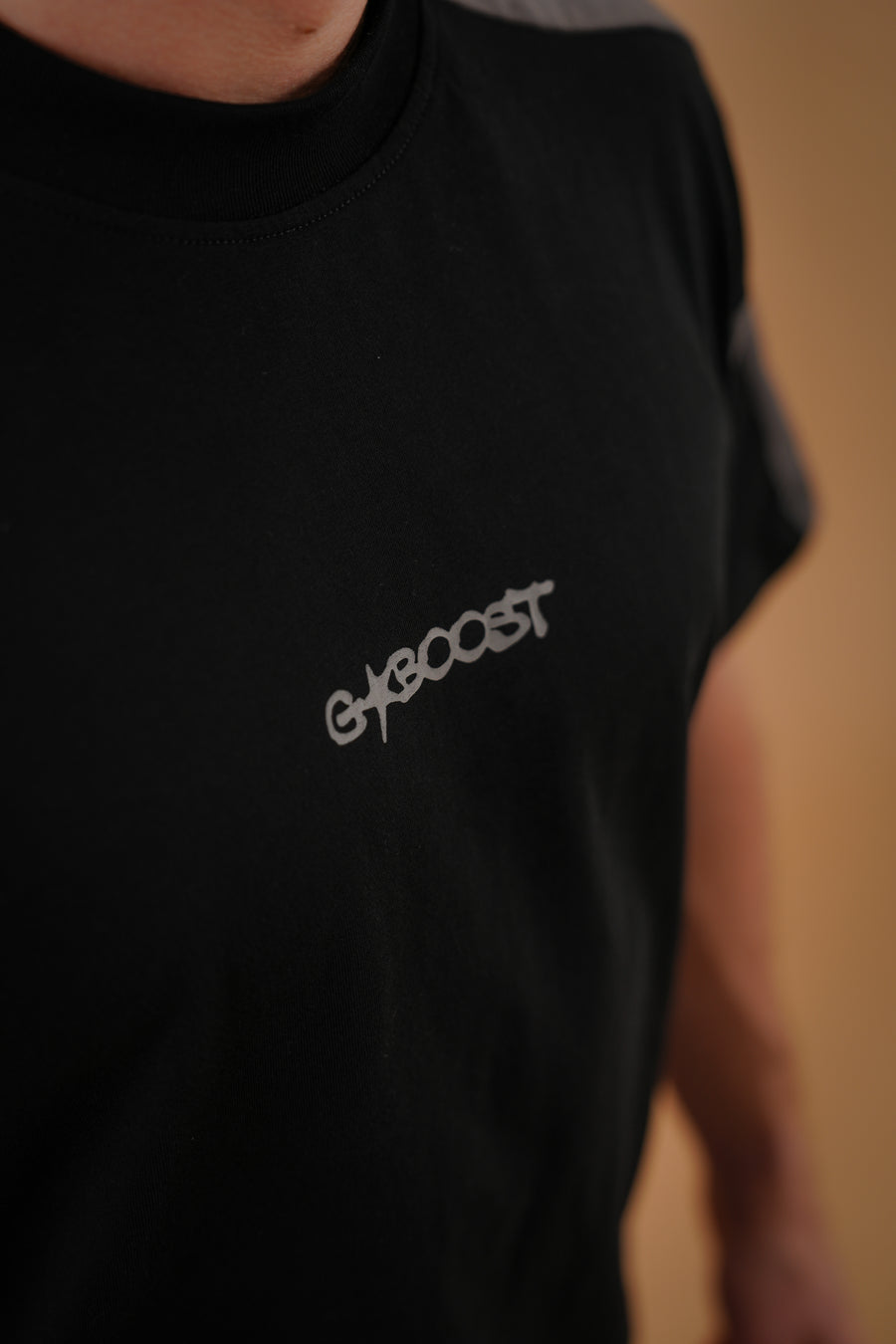 Panel T-Shirt - Black and Grey