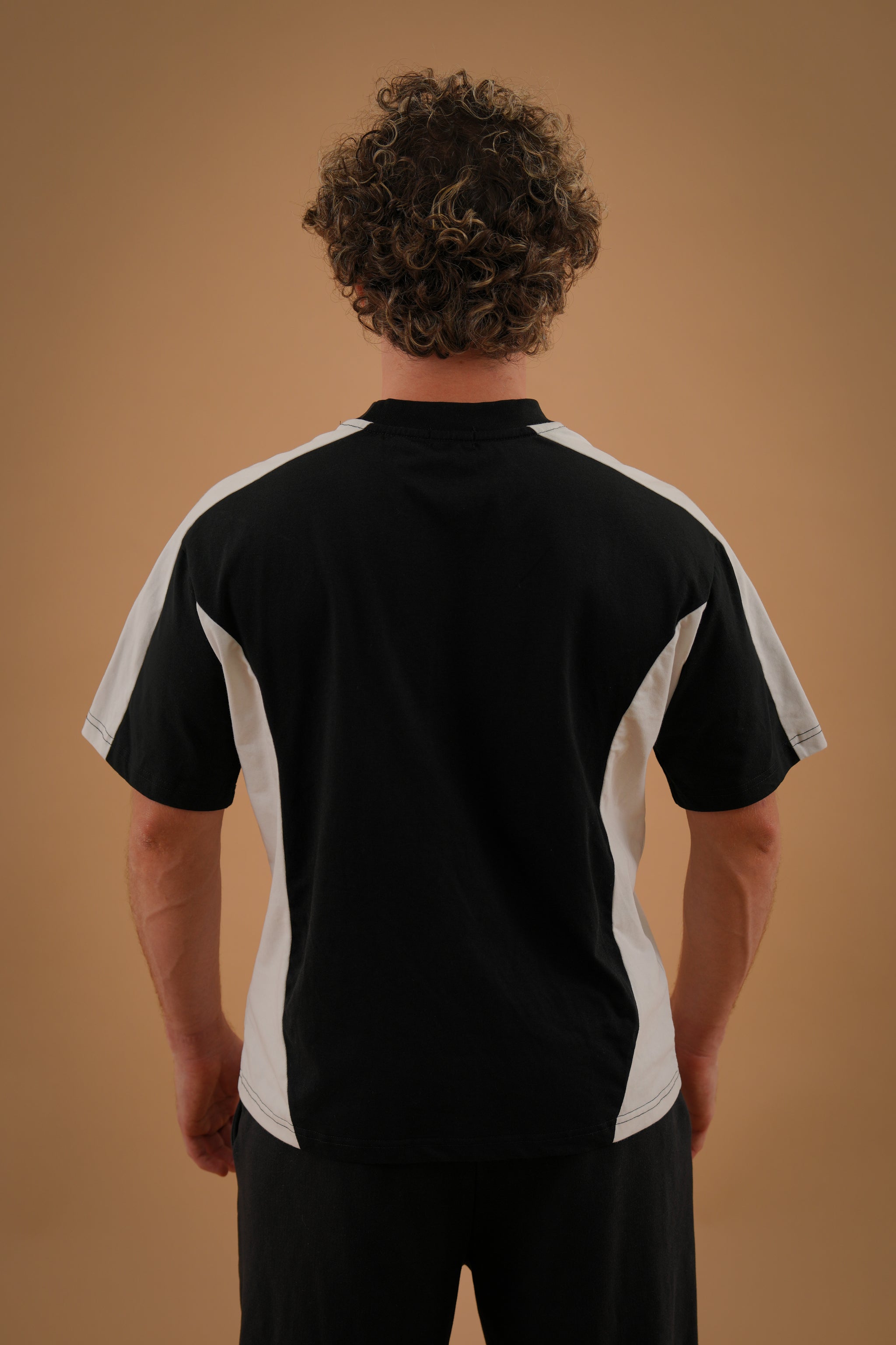 Panel T-Shirt - Black and White