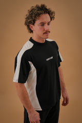 Panel T-Shirt - Black and White