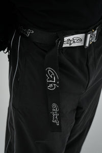 Graffiti Metal Belt - Grey