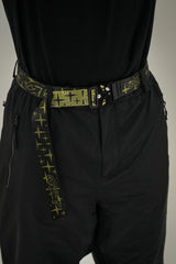 Stars Metal Belt - Olive