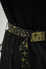 Stars Metal Belt - Olive